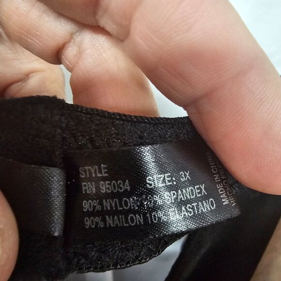 Icollection Tank Y2K babydoll Fairy Whimsigoth Lace Black Beige 3X - Picture 8 of 10